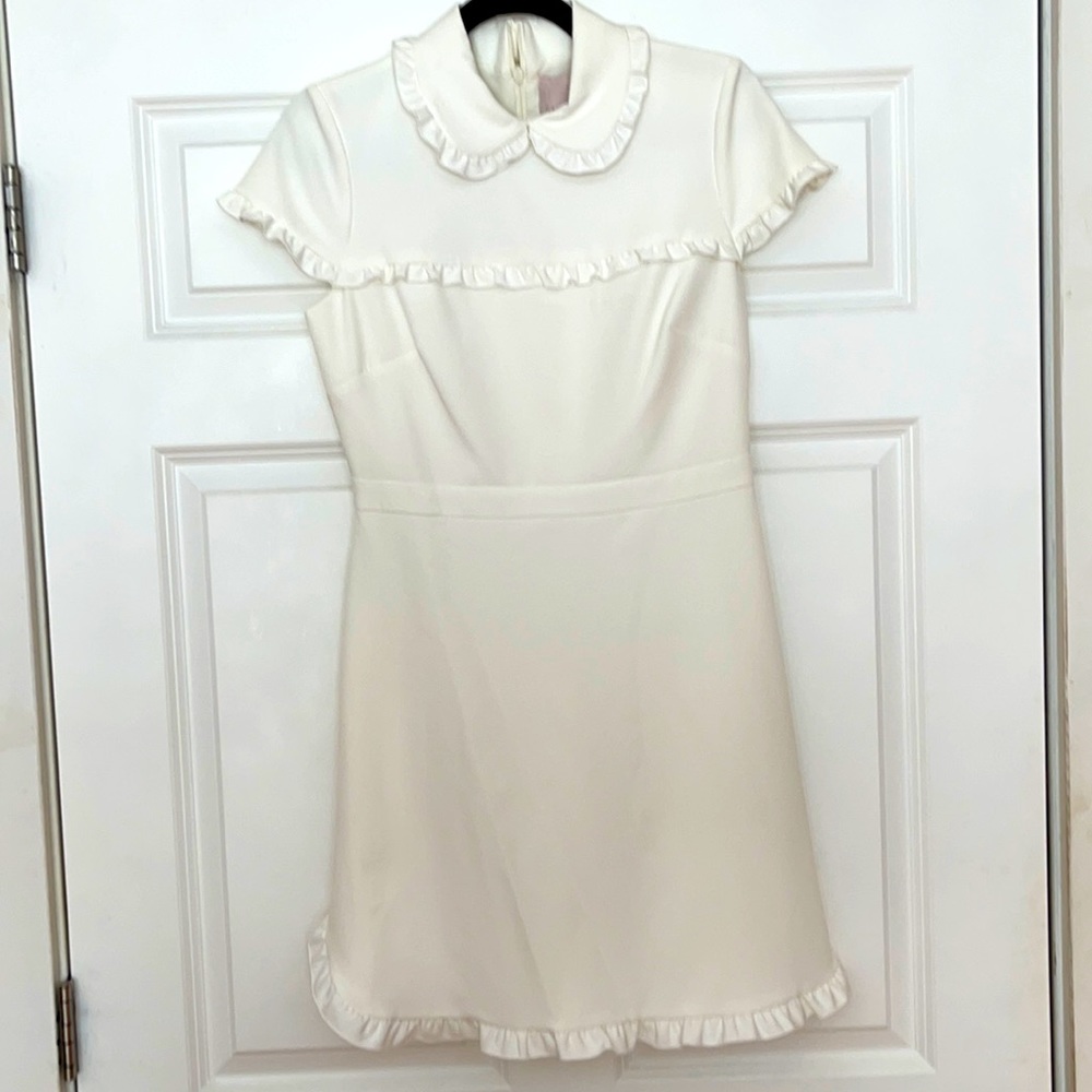 Brand New Gal Meets Glam Emma Ruffle Crepe Dress